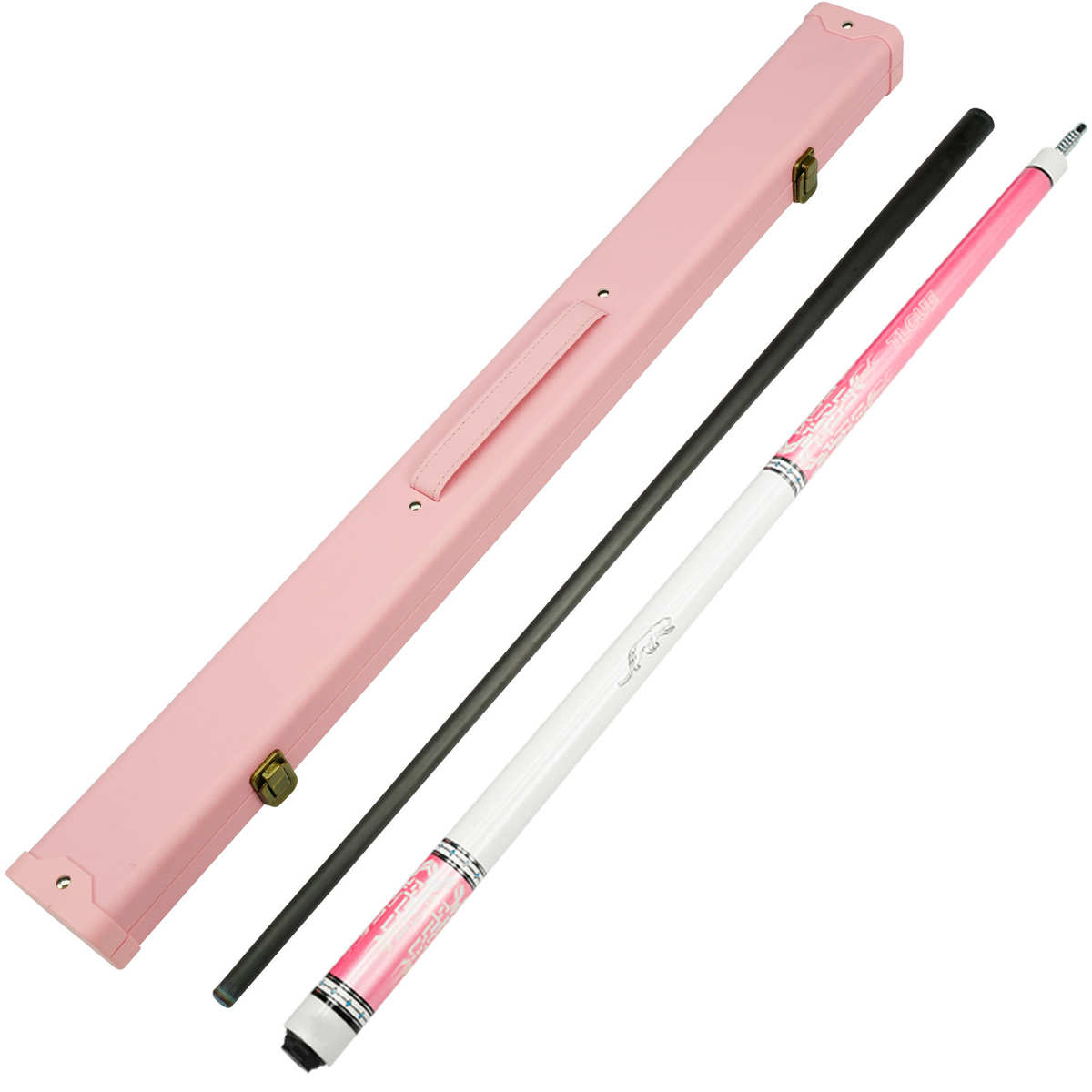 碳纤维台球杆用品1/2分体中八大头台球杆私杆美式九球球杆