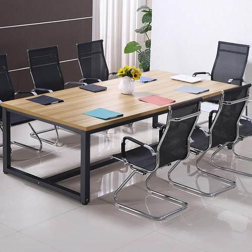 会议桌长桌简现代台桌1-22201椅形组合长方洽谈约桌简易工作长条