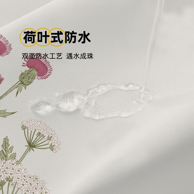 浴田园浴风帘隔断窗高档防SSQ-2406水布化妆室淋浴帘室防洗澡挂帘