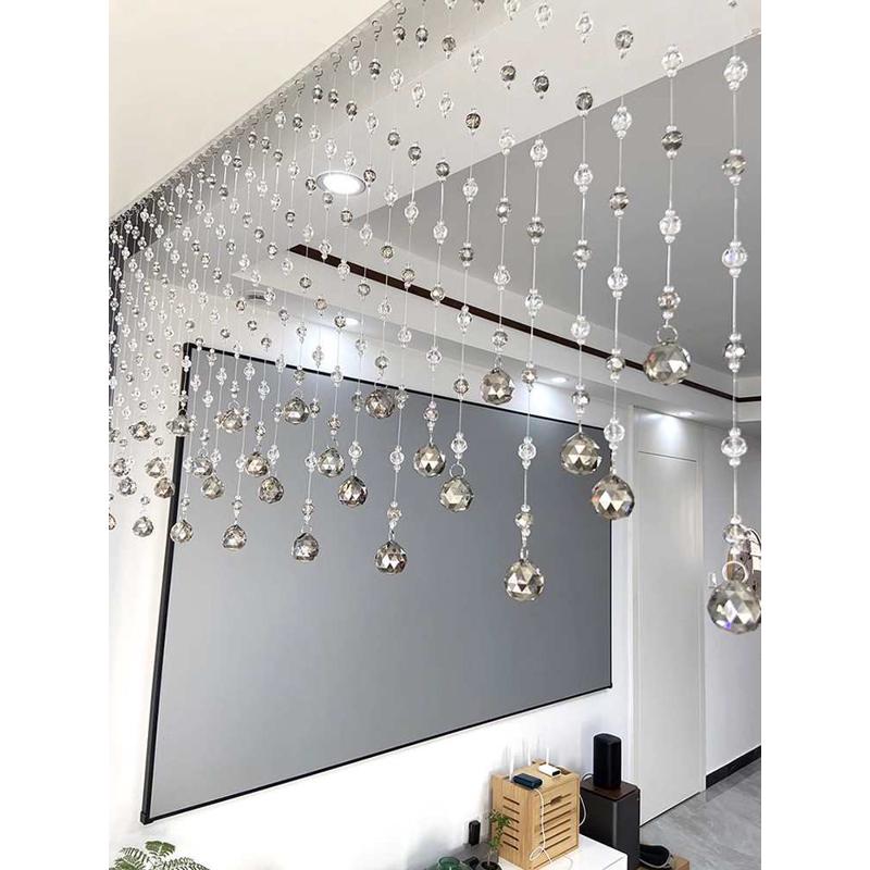 隔断走廊轻免子珠帘帘装饰鞋柜新品水晶卧室挂帘阳台家用洗手奢池