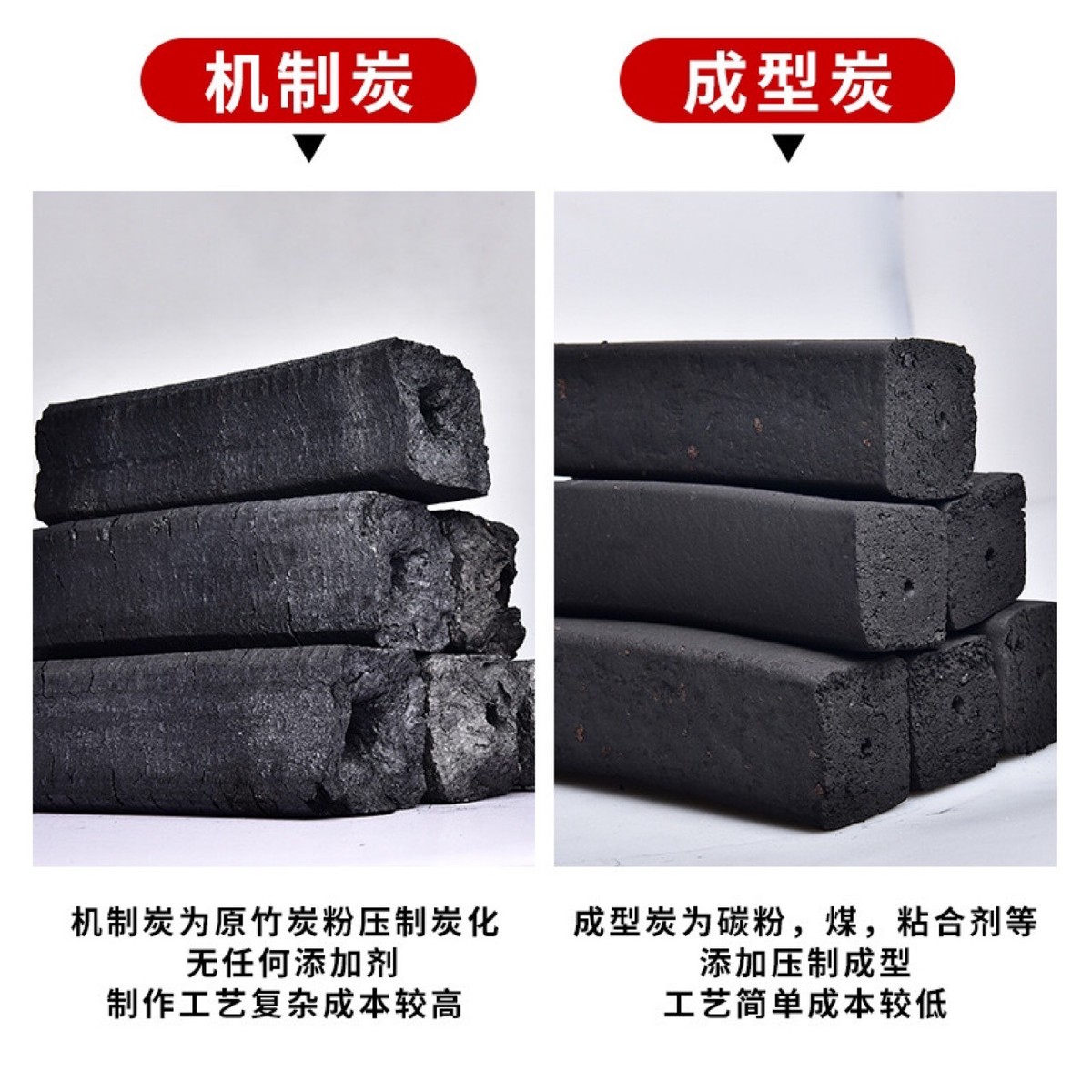 木炭烧烤碳无烟家用果木炭碳烤炉火速燃炭竹炭专用围炉煮茶竹炭块