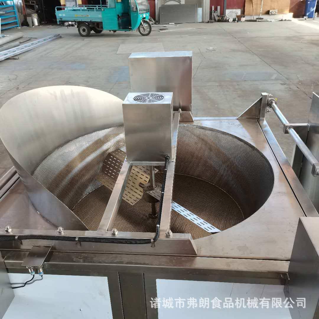 油水混合油炸锅豆皮豆制品油炸机豆干翻筐出料油炸机厂家弗朗
