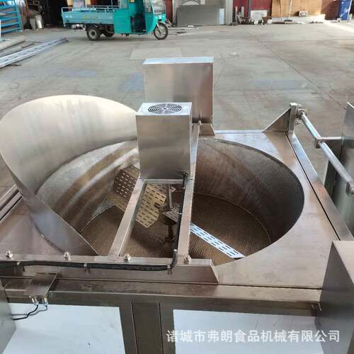 油水混合油炸锅豆皮豆制品油炸机豆干翻筐出料油炸机厂家弗朗