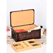 红酸枝收纳箱结婚嫁妆陪嫁彩礼箱立体浮雕中式 古典实木高档首饰盒