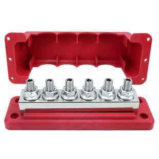 汽车配件改装 汇TWM线柱0排 M1重型流排6螺加厚汇底板600A电路安装