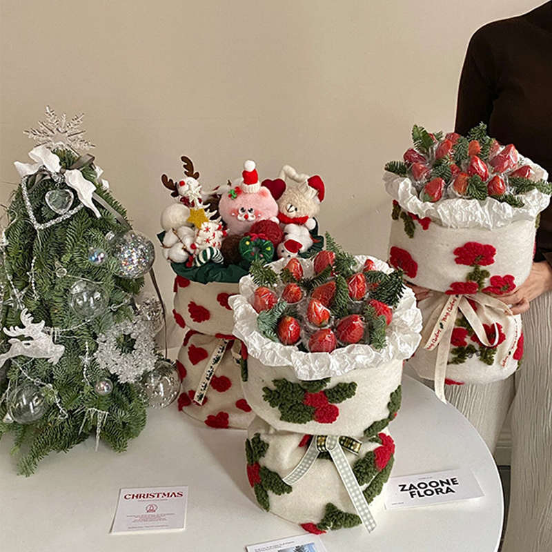 草莓花束创意手工DIY材料包自制实用圣诞节生日礼物送女朋友闺蜜