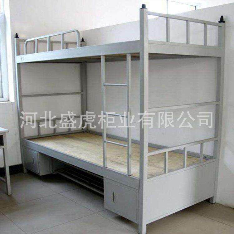 双层上下铺铁架床员工学生宿舍一米八双人公寓床成人钢制公寓床