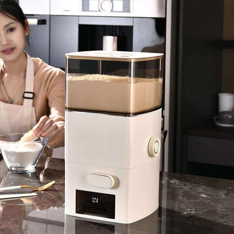 厨房多功能防潮密封面粉桶大容量收纳米桶计量出粉储存面桶