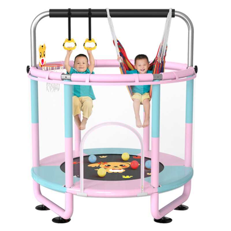 蹦蹦床儿童室内家用宝宝跳跳床带护网弹跳床户外弹跳床带单杠批发