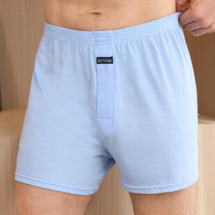 underwear cotton Mens boxer shorts四角内裤 loose 宽松平角裤