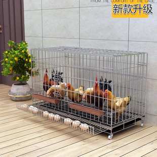 鸡笼子家用养鸡笼大号特大号自动清粪折叠养殖笼鸡舍铁丝网鸭鹅笼
