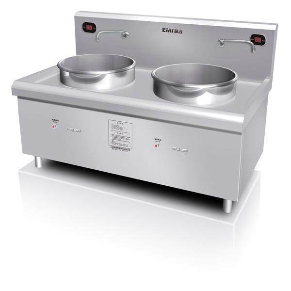 供应翼迈15kw商用大功率商场食堂双头电磁煮面炉灶CS300-1CX