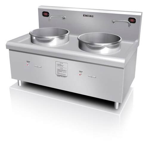 供应翼迈15kw商用大功率商场食堂双头电磁煮面炉灶CS300-1CX