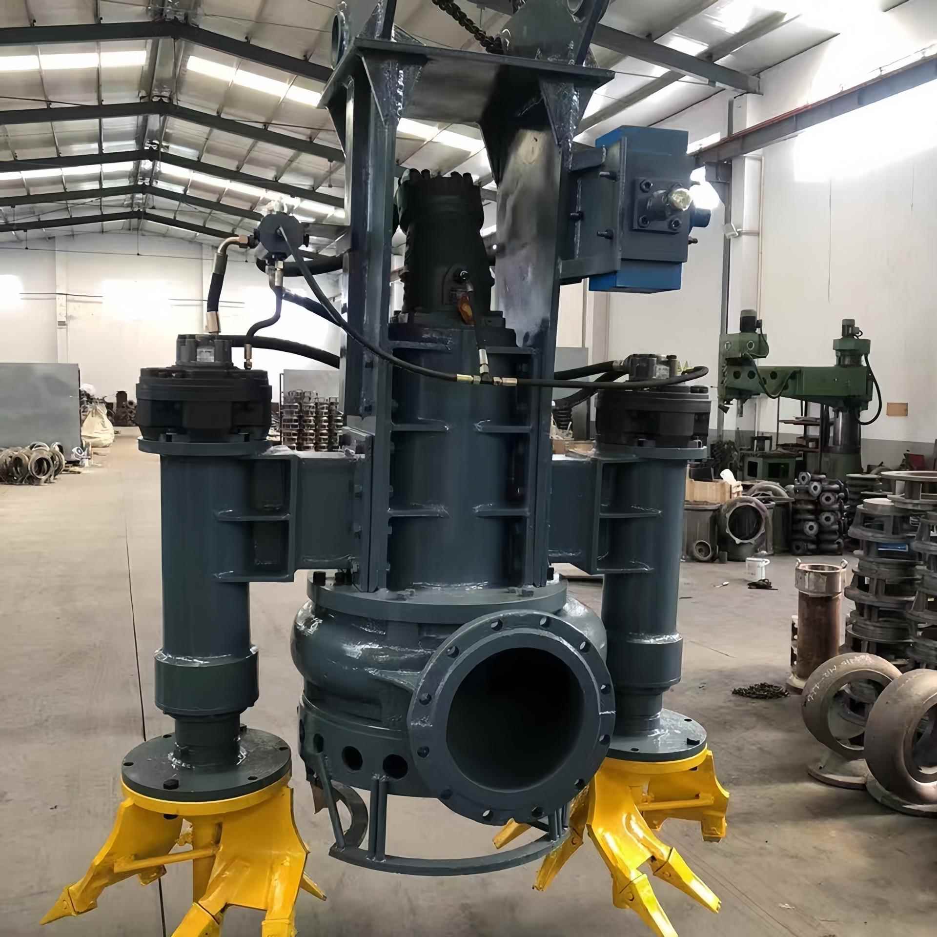 抽泥吸沙河道清淤用无堵塞大流量耐磨绞吸式液压渣浆泵排污水泵