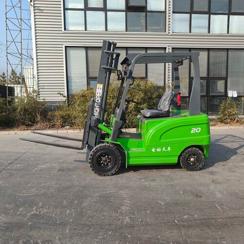 2吨电动叉车四轮座驾电叉车环保工厂码头自动升降搬运车堆车