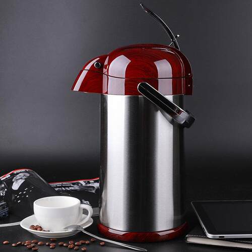 气压式热水3L家用水锈SM-4202瓶钢暖瓶大容量开水不瓶玻璃内胆保