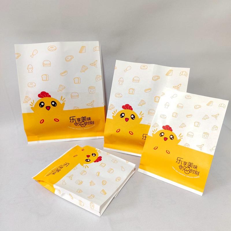 防油纸袋炸鸡包装袋薯条鸡米花鸡排打包袋汉堡鸡腿小吃袋子吃鸡袋