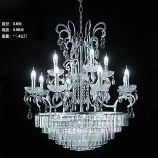 wedding 铁艺水晶灯 light 高度0.88米婚礼吊灯 亚克力直径0.8米
