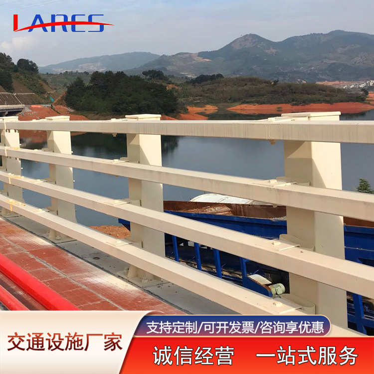 立交桥山西式桥梁高架桥人字防撞护栏河堤制梁柱型钢护栏支架栏杆