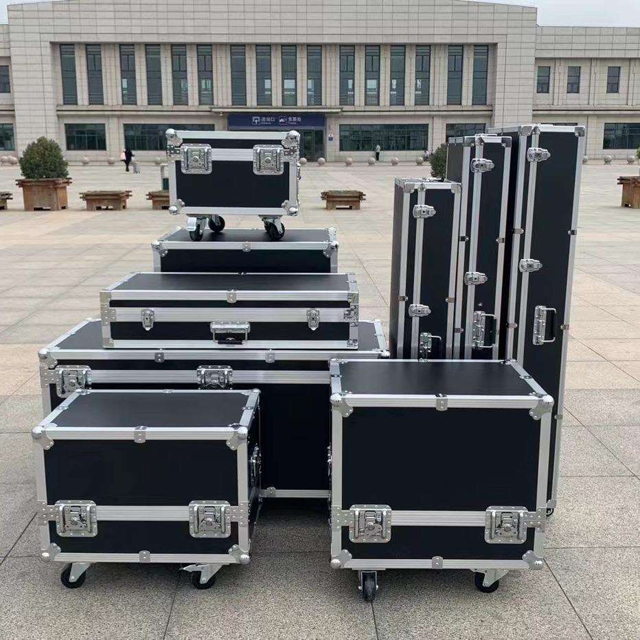 新款航空箱舞台灯光演出运输铝合金桁架led黑色架子舞台定 做