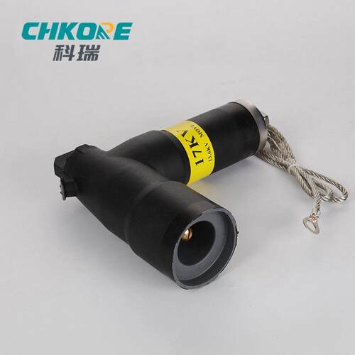 科瑞 200A美式肘型避雷器电缆插拔头美式可触摸全屏蔽高压电缆接