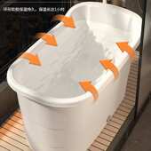 成人泡澡桶塑料浴桶大人浴缸大号洗澡桶加厚澡盆家用浴盆全身