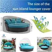 厂家直户发外圆供形具沙床罩Ebay花园家防RWS水防尘罩