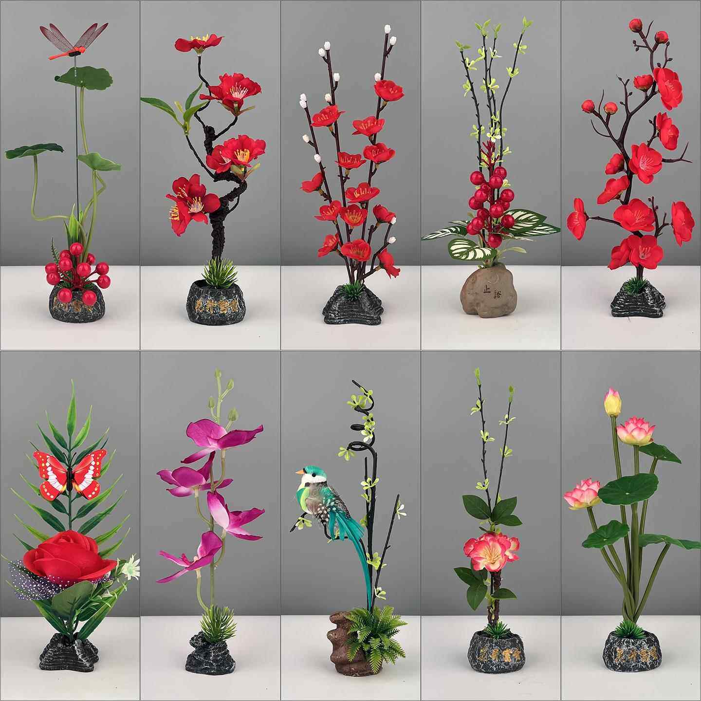 刺身摆盘装饰菜品酒店餐饮凉菜点缀塑料花草摆盘装饰品小摆件腊梅,厨房/烹饪用具,寿司套件/料理套件,淘宝优惠券,粉丝福利购,淘宝优惠卷