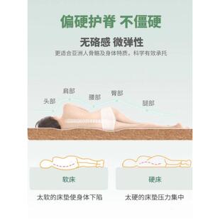 瑶海天然椰棕床垫偏硬儿童棕垫床垫椰棕垫1.82米床垫硬垫可