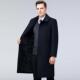 F老年中加加厚长新款 羊绒毛大衣外套绒1308 毛呢风 商务男式 秋冬款