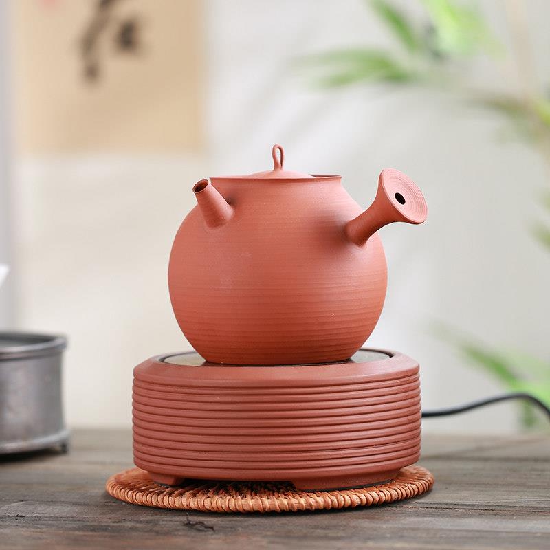潮州砂铫壶炭火煮茶烧水壶急须薄胎侧把壶家用电陶炉煮水功夫茶器