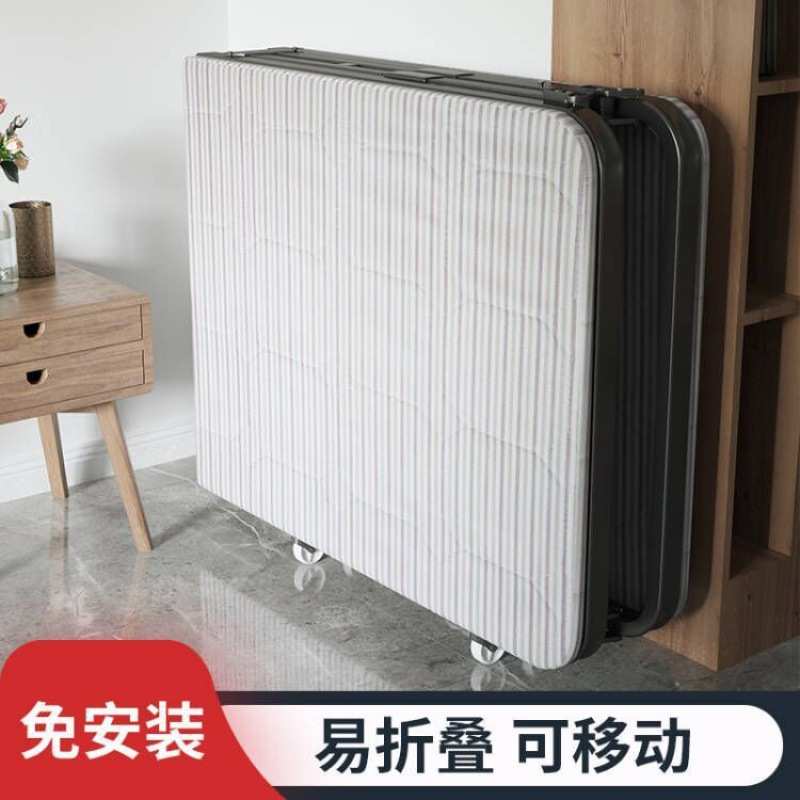 办公室午睡床折叠床板式陪护单人家用午休床简易便携式硬板木板床