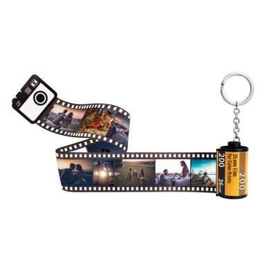 10pcs Photos Film Roll keychain Couple Gifts DIY Photo Text