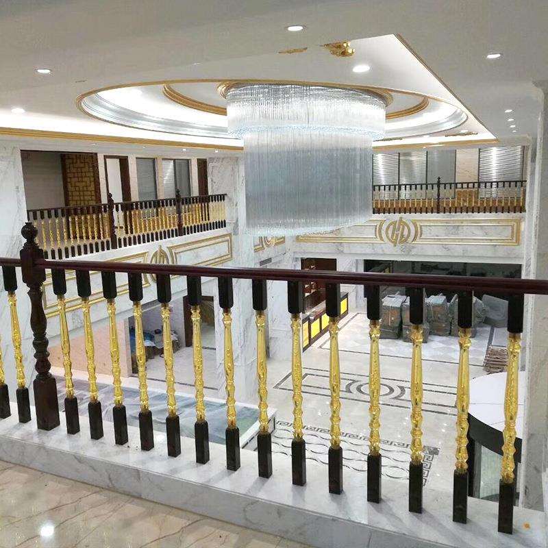 奇步楼梯轻奢现代实木水晶楼梯立柱扶手商用护栏立柱飘窗别墅家用