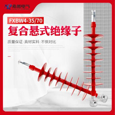 绝缘子复合悬式棒形FXBW4-35/70电力防护FXBW4-100复合拉杆绝缘子