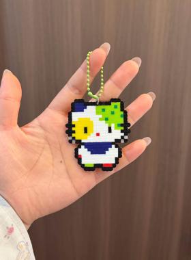 小制怪手工拼小豆作成品挂件