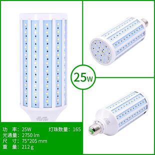 一线足瓦工程25W节能灯家用E27路灯灯泡经典E40大螺口 LED玉米灯
