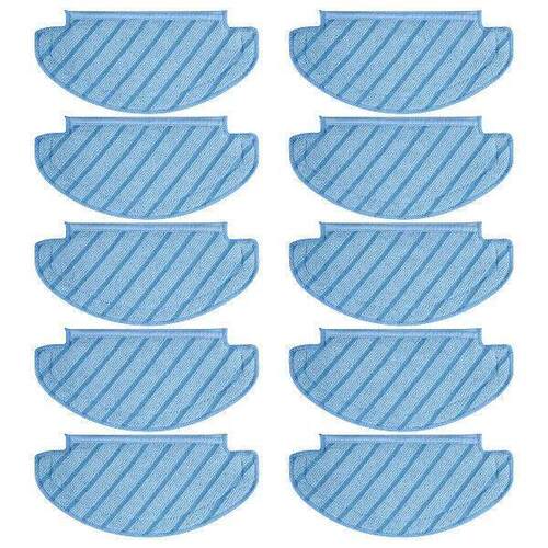 ABIYY-10Pcs Mop Cloths Cleaning Pads for Ecovacs Deebot