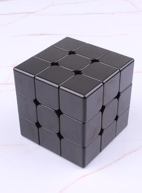 纯黑色磁力三阶魔方胚专业速拧比赛专用单色同色选配贴纸CFOP公式