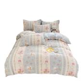 单纯被套件15010036716x200x230三棉件床套四季 全棉儿童单人枕套