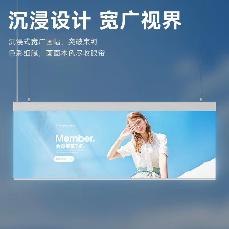 吊装双面抽画灯箱透光高亮抽拉快速更换画面LED节能广告牌灯箱
