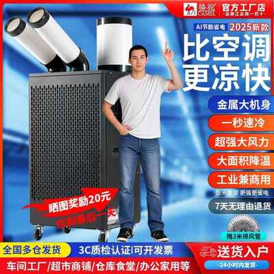 骆驼工业冷风机移动空调一体机压缩机制冷厨房降温冷气机商用车间