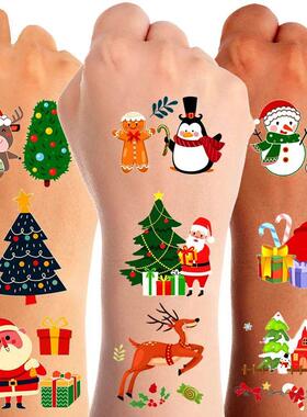 Christmas Temporary Tattoo Santa Claus Kids Tattoo Stickers