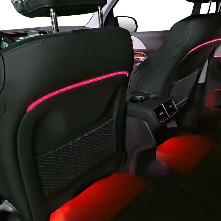 适用奔弛GLE GLS W167 64色靠背灯天窗氛围灯内饰气氛灯改装升级