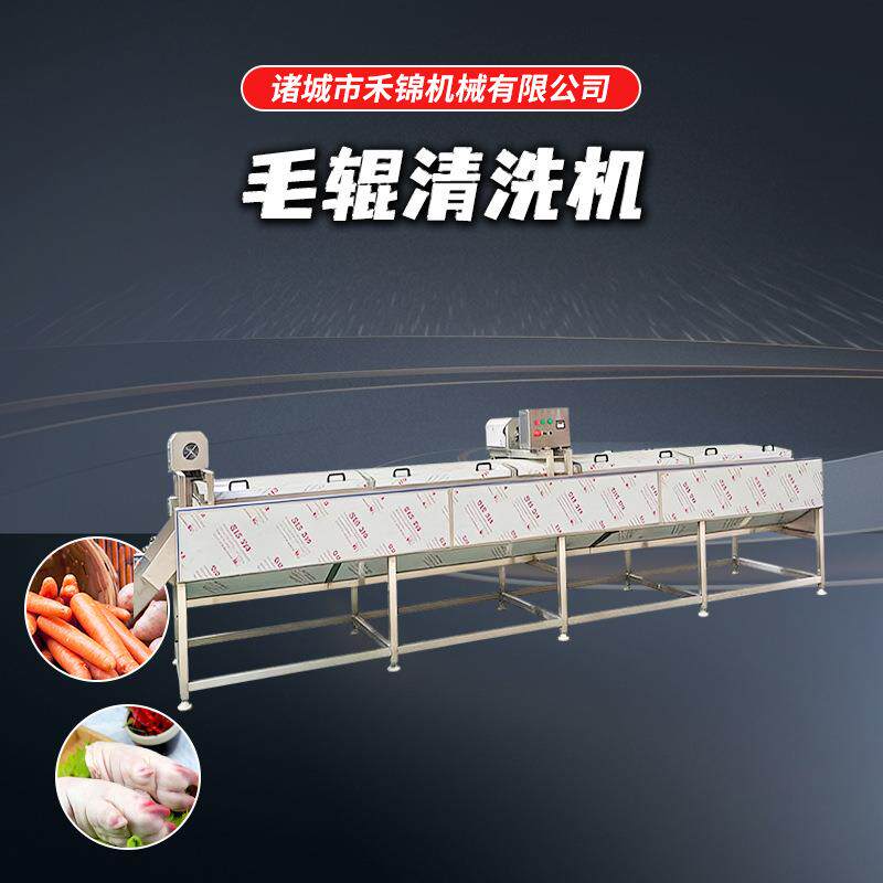 净菜加工设备毛辊清洗机毛刷式土豆红薯去泥清洗自动土豆清洗机