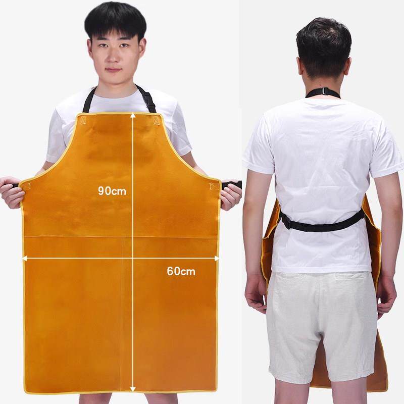 高档焊接防护皮服焊工工氩作服防烫牛焊围裙焊接弧隔热防工烫阻燃
