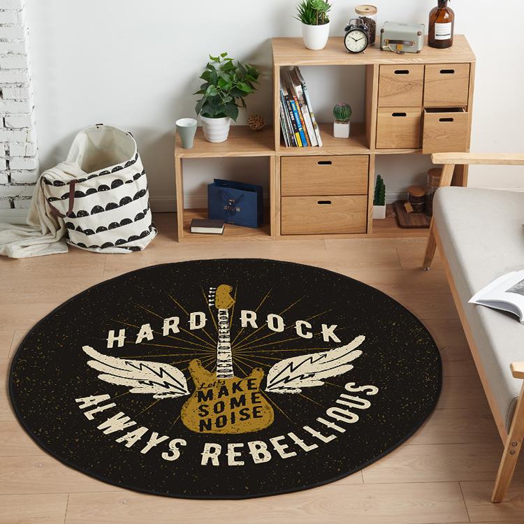 高档圆形架子鼓鼓鼓地垫防滑加厚音电子毯减震爵士个性鼓毯可隔定