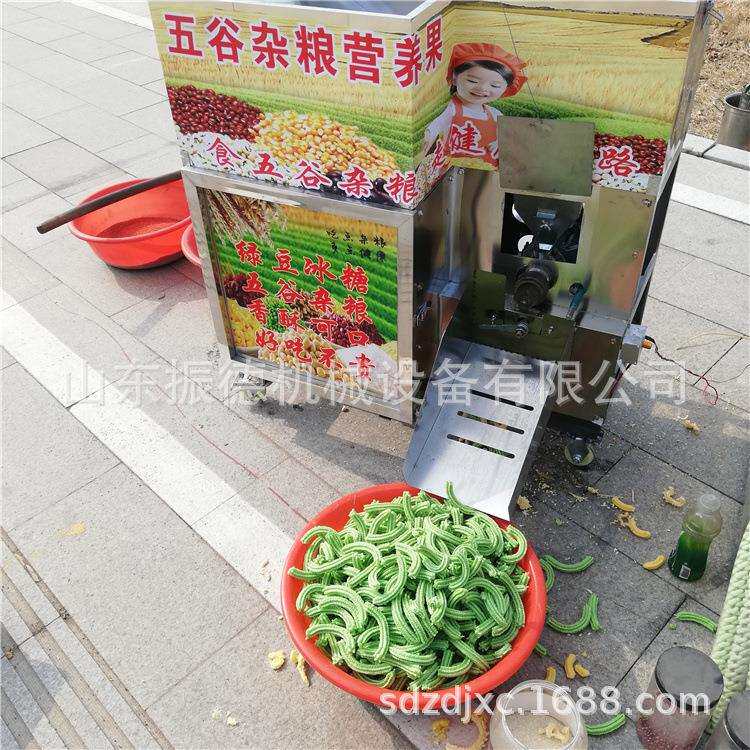 不锈钢暗仓双机头膨化机电动380v五谷杂粮膨化机江米棍膨化机