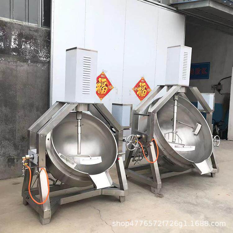 枣泥豆沙糕点馅料刮底搅拌炒沙机水果莲蓉馅月饼馅料工厂炒馅料机