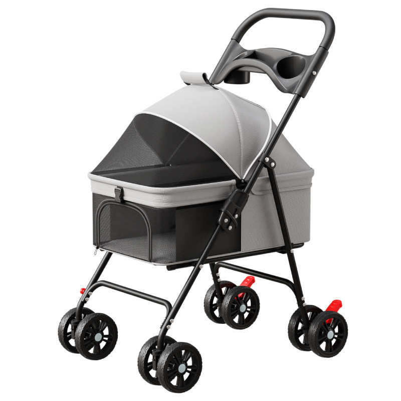 宠物代步车提篮手推车外出中小型犬泰迪猫咪轻便折叠户外宠物推车